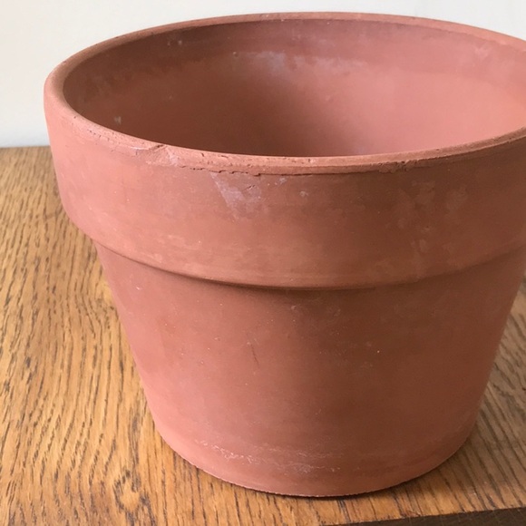 Vintage Terracotta Clay Pot with made in Italy Saucer - Picture 4 of 8